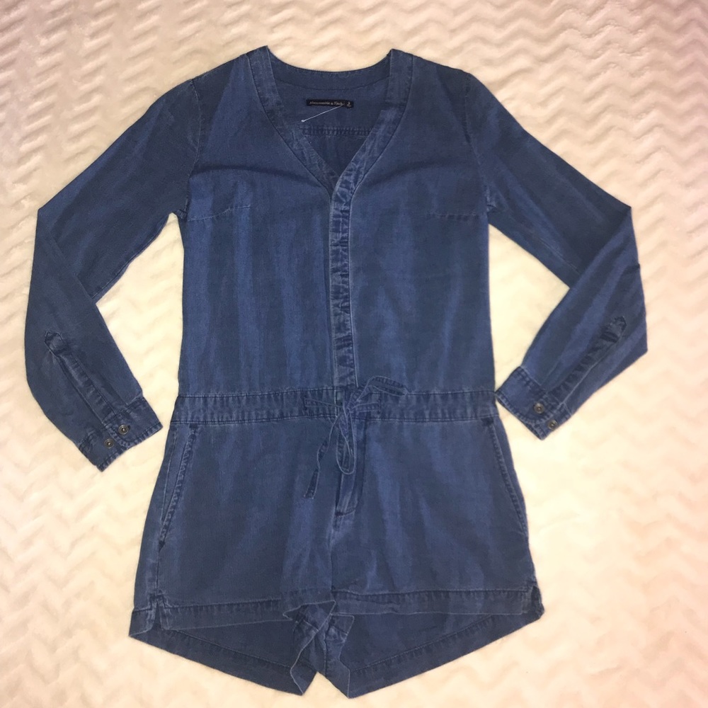 A&F Demin Button Down Romper